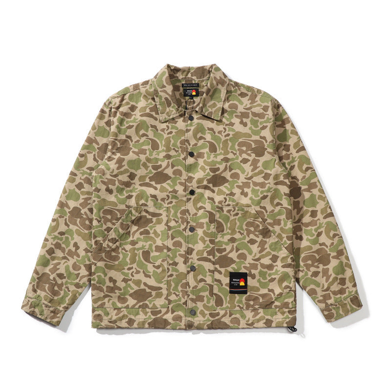 American Retro Loose All-match Camouflage Jacket