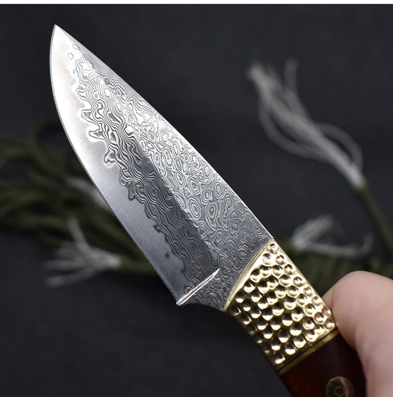 Damascus Camping Hunting Knife