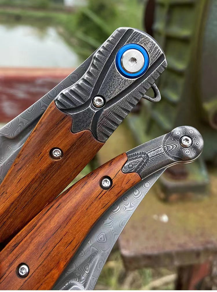 Small Folding Outdoor Hunting Knife