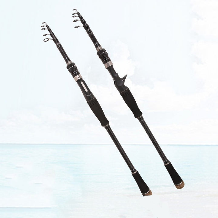 Carbon Telescopic Ultra Light Short Section Fishing Rod