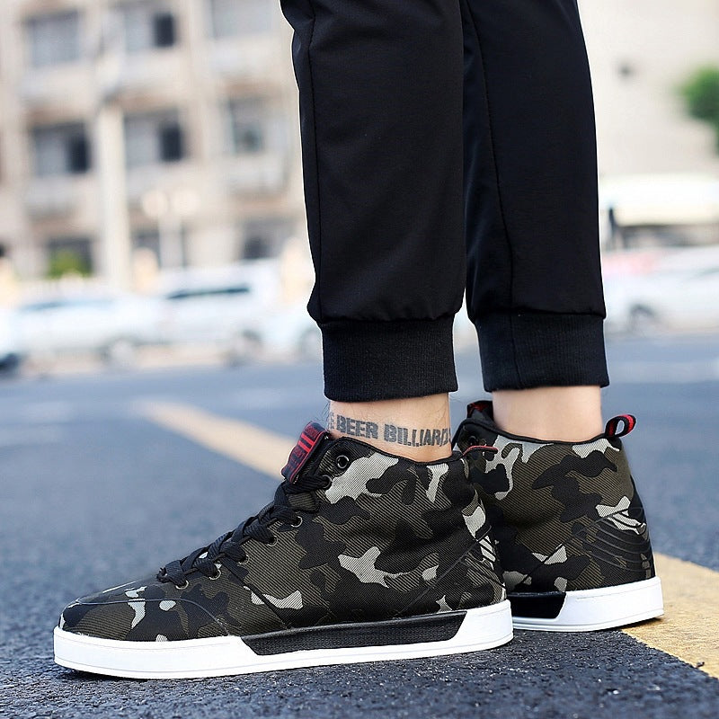 High-top Shoes Camouflage  Shoes