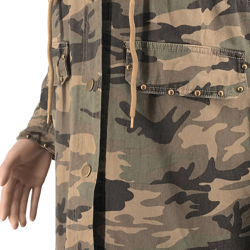 Ladies Camouflage Workwear Casual Jacket