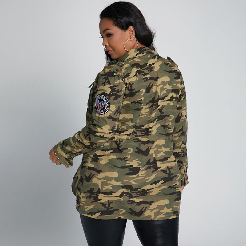 Ladies Camouflage Workwear Casual Jacket