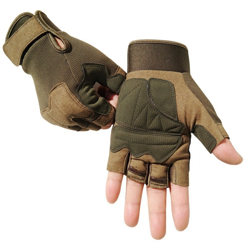 Men's And Women's Camouflage Half-finger Gloves